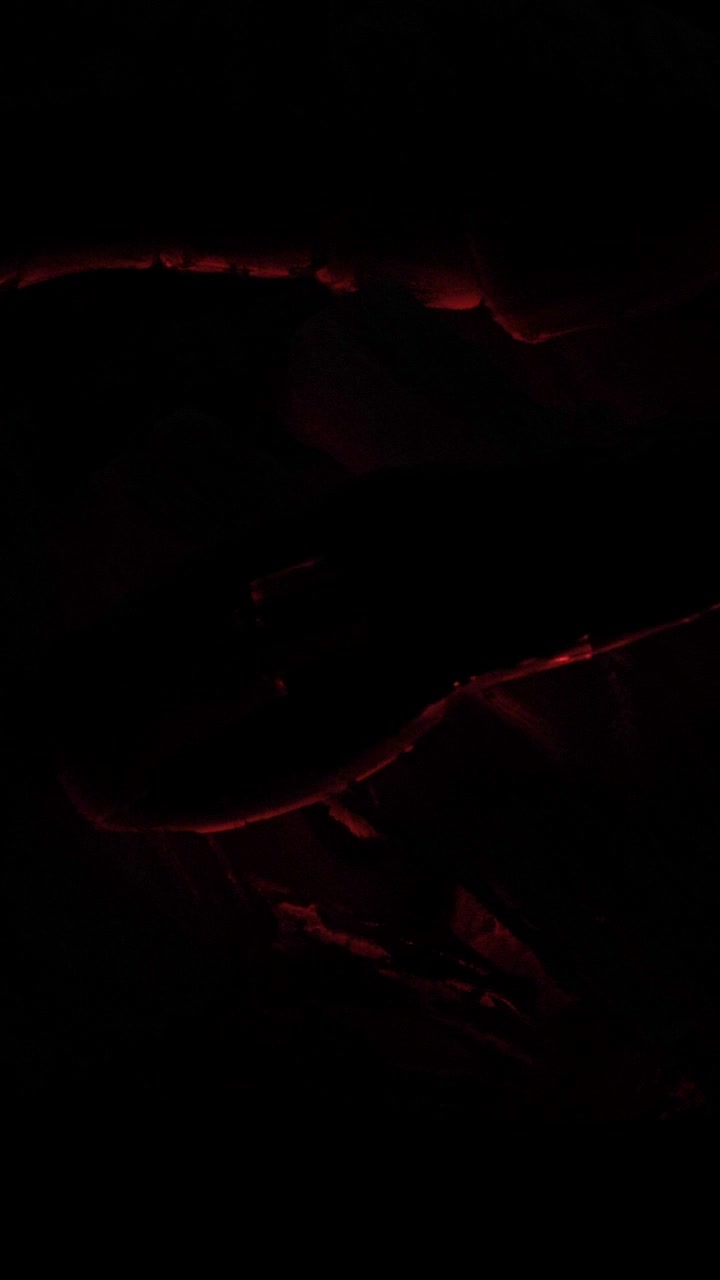 Download Video Stock Chunks Of Coal Lit In The Dark Live Wallpaper For PC