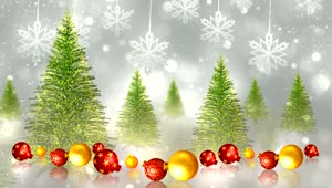 Video Stock Christmas Trees And Spheres Animation Live Wallpaper For PC