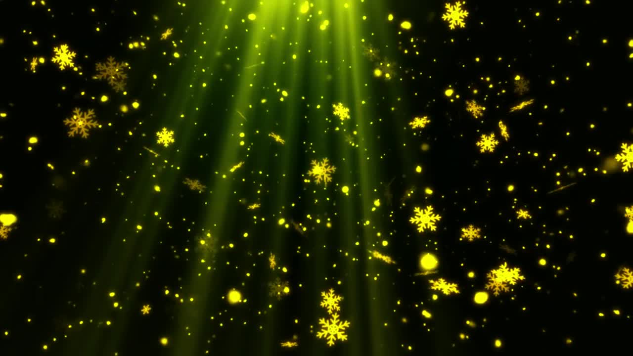 Download Video Stock Christmas Render Of Falling Golden Particles Live Wallpaper For PC