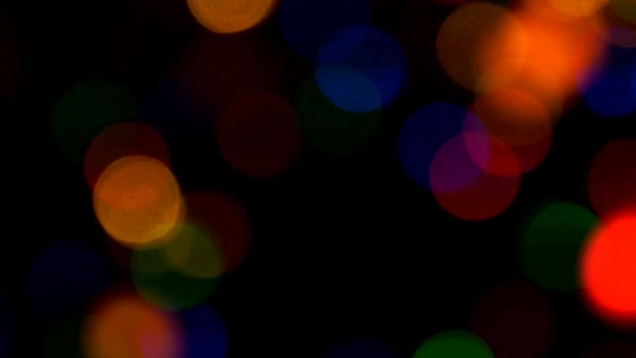 Download Video Stock Christmas Lights Bokeh In The Night Live Wallpaper For PC