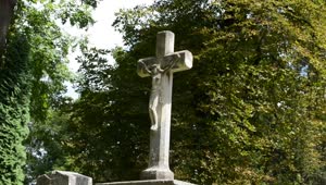 Video Stock Christian Statue In A Cemetery Live Wallpaper For PC