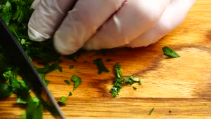 Video Stock Chopping Up Herbs Live Wallpaper For PC