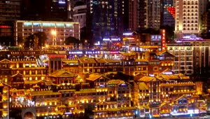 Video Stock Chongqing Illuminated Buildings Live Wallpaper For PC