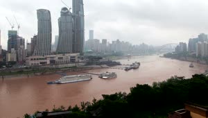 Video Stock Chongqing Cityscape By The River Live Wallpaper For PC