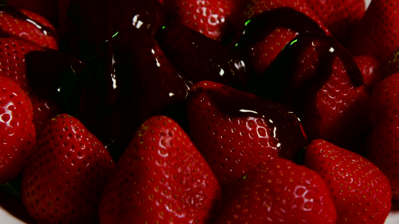 Download Video Stock Chocolate Sauce On Fruit Live Wallpaper For PC