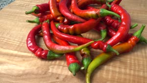 Video Stock Chili Pepper On A Table Or A Board Live Wallpaper For PC