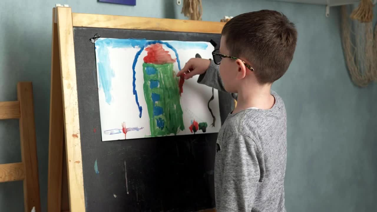 Download Video Stock Child With His Painting Live Wallpaper For PC