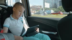 Video Stock Child Watching A Movie In The Car Live Wallpaper For PC