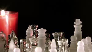Video Stock Chess Game Lit By A Candle Live Wallpaper For PC