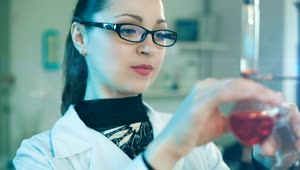 Video Stock Chemical Engineer Working In The Laboratory Live Wallpaper For PC