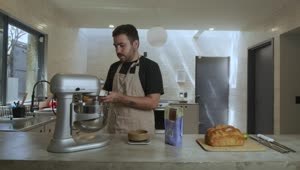 Video Stock Chef Working In A Large Kitchen Live Wallpaper For PC