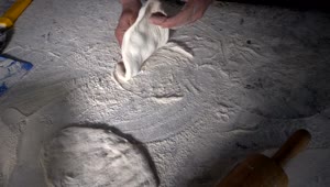 Video Stock Chef Hands Preparing Dough For Turkish Pizza Live Wallpaper For PC