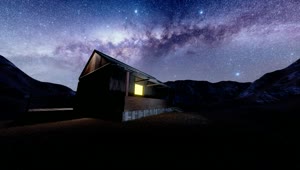 Video Stock Chalet In A Starry Sky Live Wallpaper For PC