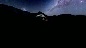 Video Stock Chalet Under The Milky Way Live Wallpaper For PC