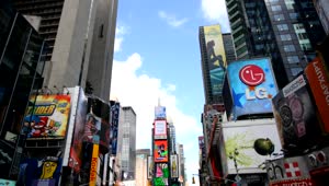 Video Stock Center Of The Street In Times Square Live Wallpaper For PC