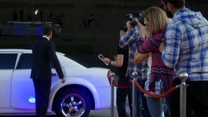 Video Stock Celebrity Woman Arriving To A Red Carpet Live Wallpaper For PC