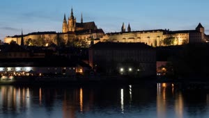 Video Stock Castle Lights In Prague Live Wallpaper For PC