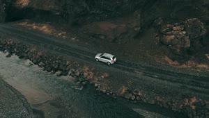 Video Stock Car Following A Shallow River Live Wallpaper For PC