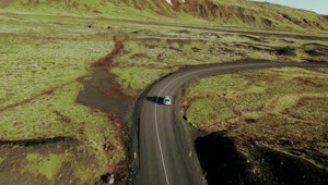 Video Stock Car Driving Down A Winding Road Live Wallpaper For PC