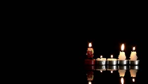 Video Stock Candles On Black Background Live Wallpaper For PC