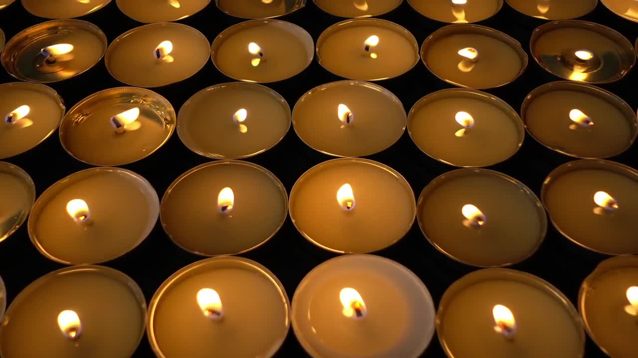 Download Video Stock Candles On A Dark Table Live Wallpaper For PC