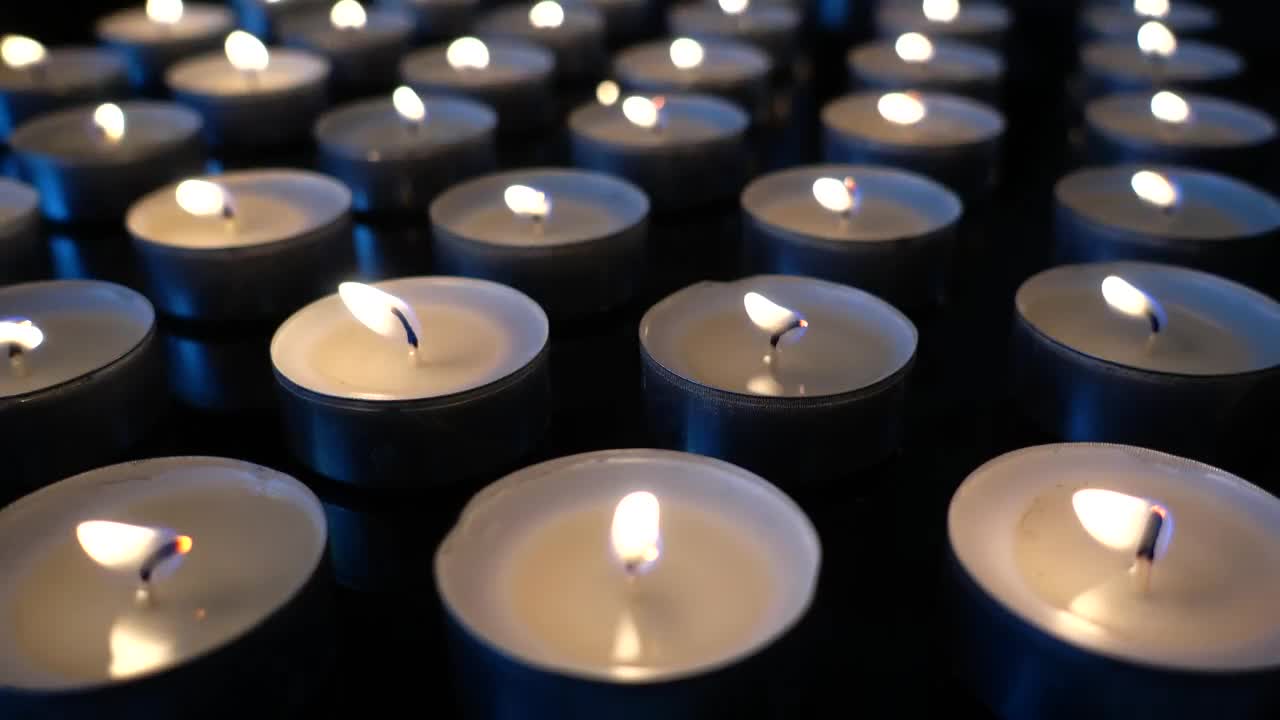Download Video Stock Candles On A Dark Background Live Wallpaper For PC