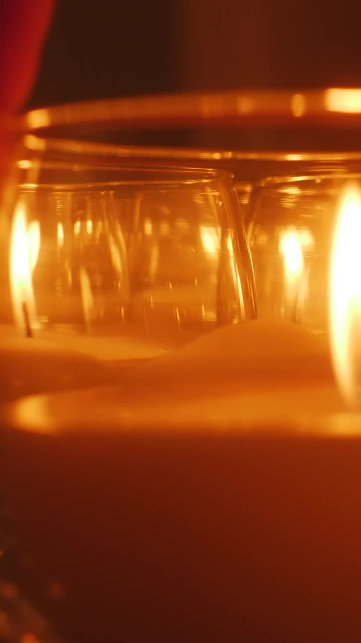 Download Video Stock Candles In The Dark Arranged By A Persons Hand Live Wallpaper For PC