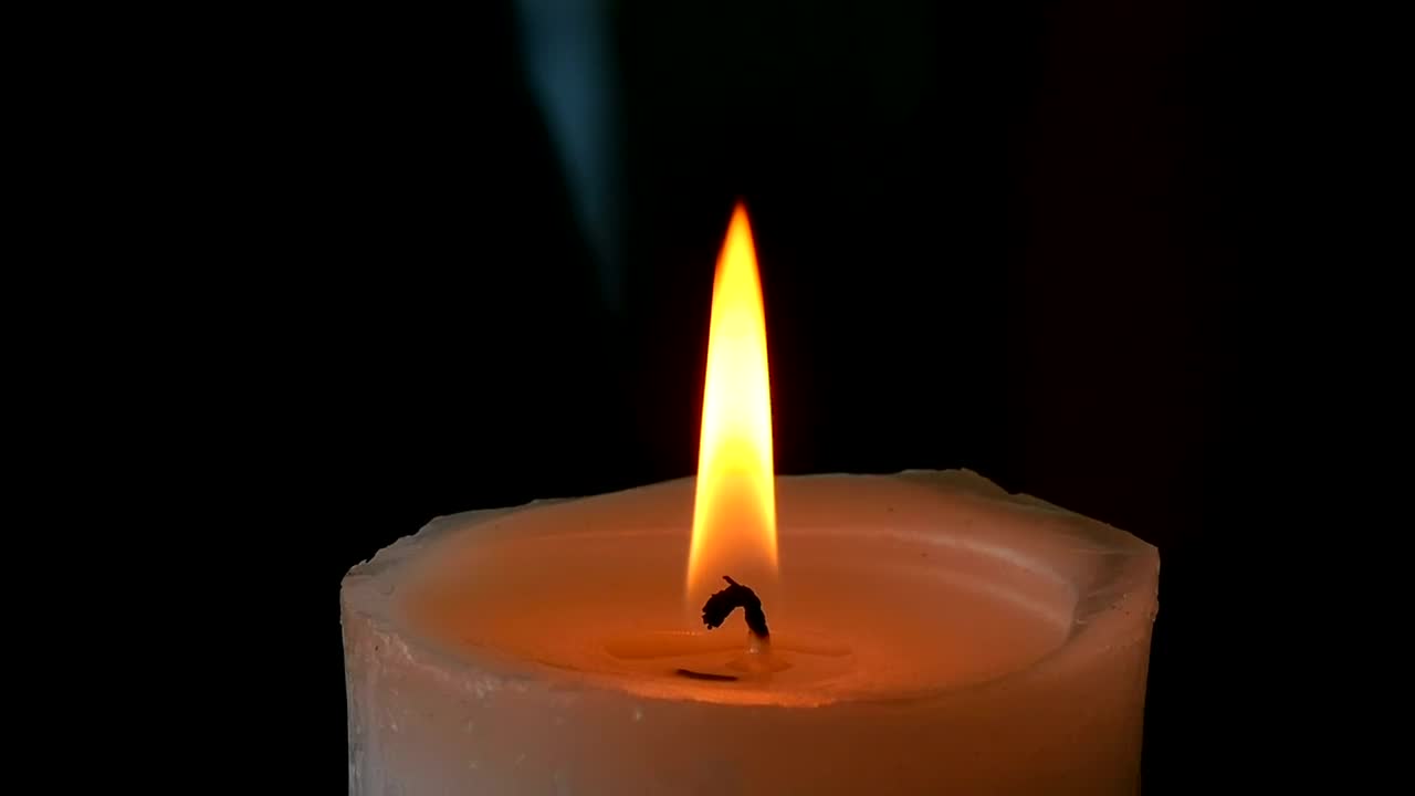 Download Video Stock Candle Flame On Black Background Live Wallpaper For PC