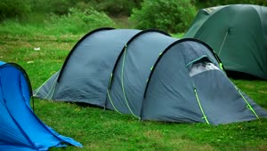 Video Stock Camping Tent Waving In The Wind Live Wallpaper For PC
