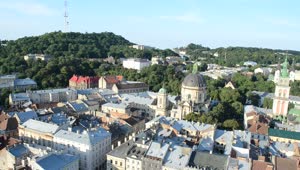 Video Stock Camera Looking Around Lviv Live Wallpaper For PC