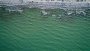 Video Stock Calm Sea Reaching The Beach Top Aerial Shot Live Wallpaper For PC
