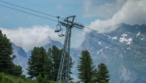 Video Stock Cable Car Tower In The Swiss Alps Live Wallpaper For PC