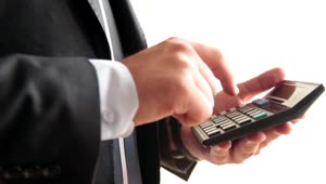 Video Stock Businessman Tallying On A Calculator Live Wallpaper For PC