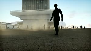Video Stock Business Workers Walking Near A Corporate Building Live Wallpaper For PC
