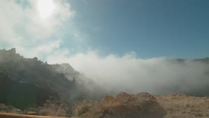 Video Stock Clouds Covering A Mountain Ridge Live Wallpaper For PC