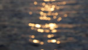Stock Video Defocused View Of The Sunset Reflection In The Sea Live Wallpaper For PC