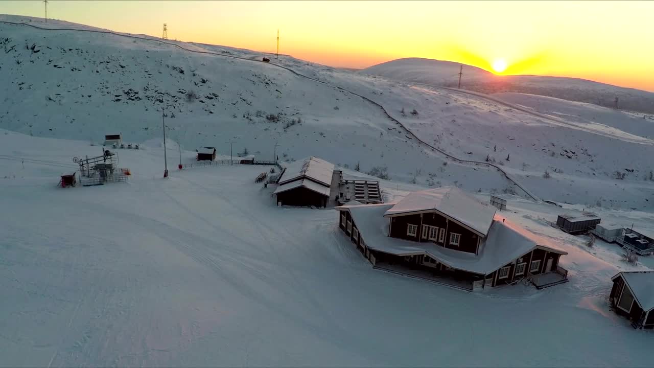 Download Stock Video Deep Snow Covering A Resort Live Wallpaper For PC