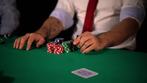 Stock Video Dealer Dealing Cards During A Poker Game Live Wallpaper For PC