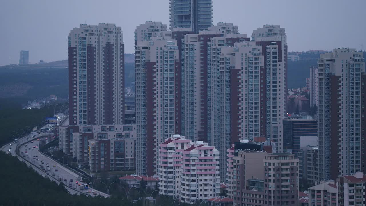 Download Stock Video Day To Night Transition In A Modern The City Live Wallpaper For PC