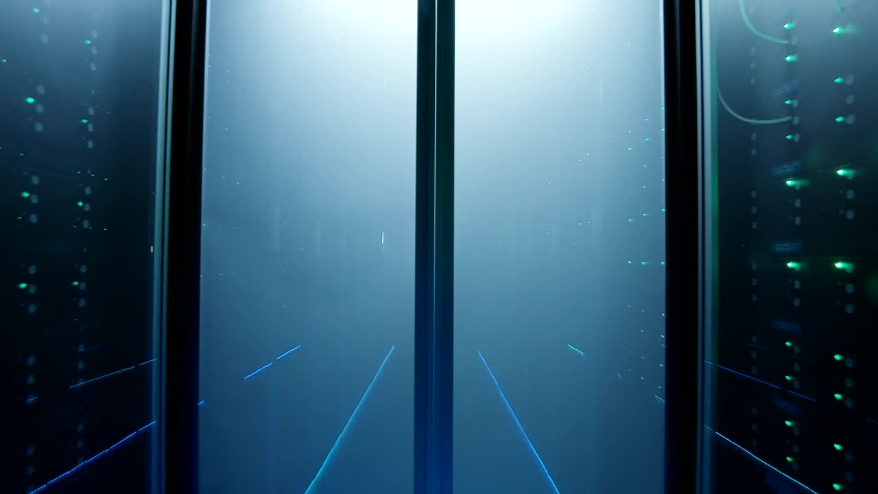 Download Stock Video Data Center At Night Live Wallpaper For PC