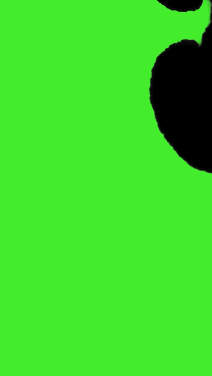 Download Stock Video Dark Substance Covering A Green Background Live Wallpaper For PC