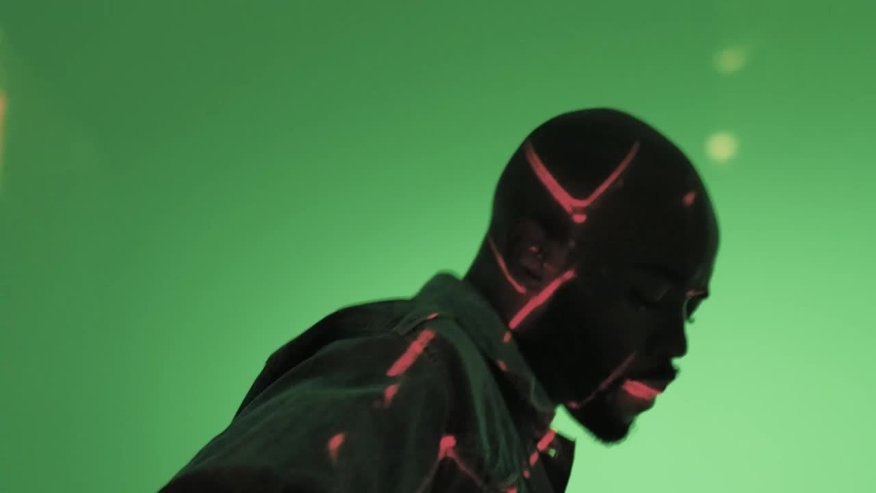 Download Stock Video Dancing Man In Front Of Lights Live Wallpaper For PC