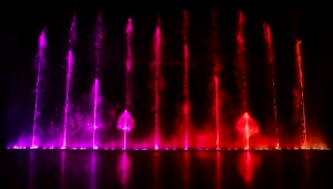 Stock Video Dancing Fountains With Lights Live Wallpaper For PC