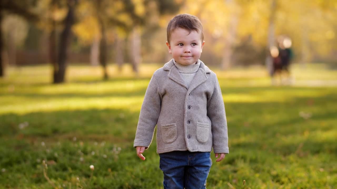 Download Stock Video Cute Boy Surprised In A Park Portrait Live Wallpaper For PC