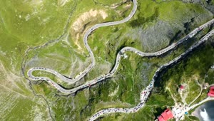 Stock Video Curvy Road In A Green Landscape Live Wallpaper For PC