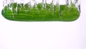 Stock Video Cucumber Falling Through Water Live Wallpaper For PC