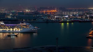 Stock Video Cruise Ship Arriving To The Port In Korea Live Wallpaper For PC