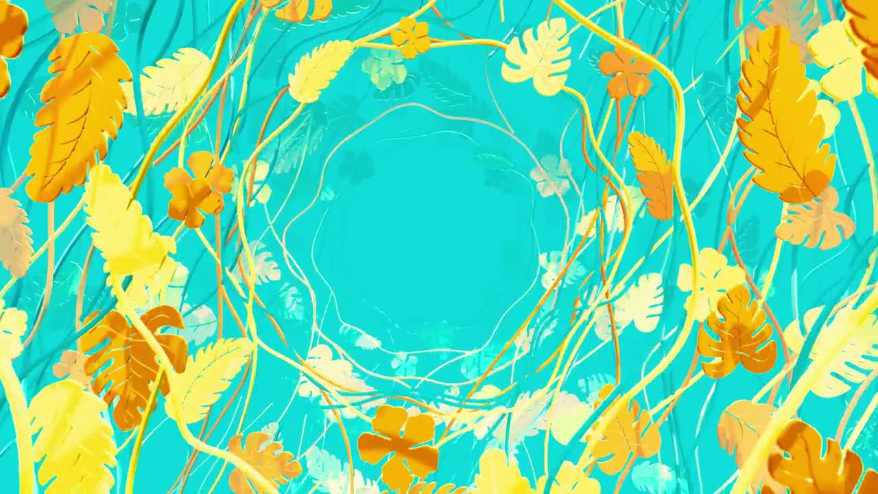 Download Stock Video Crossing A Tunnel Of D Branches And Leaves Live Wallpaper For PC