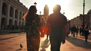 Stock Video Couple Walking Hand In Hand Live Wallpaper For PC