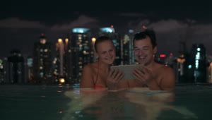 Stock Video Couple Having A Video Call On Holiday Live Wallpaper For PC